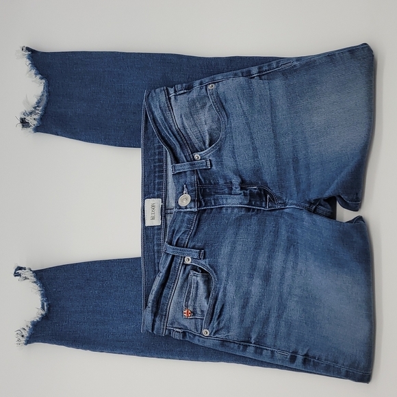 HUDSON Jeans ~ Krista Super Skinny Destroyed Hem Jeans - Picture 2 of 16